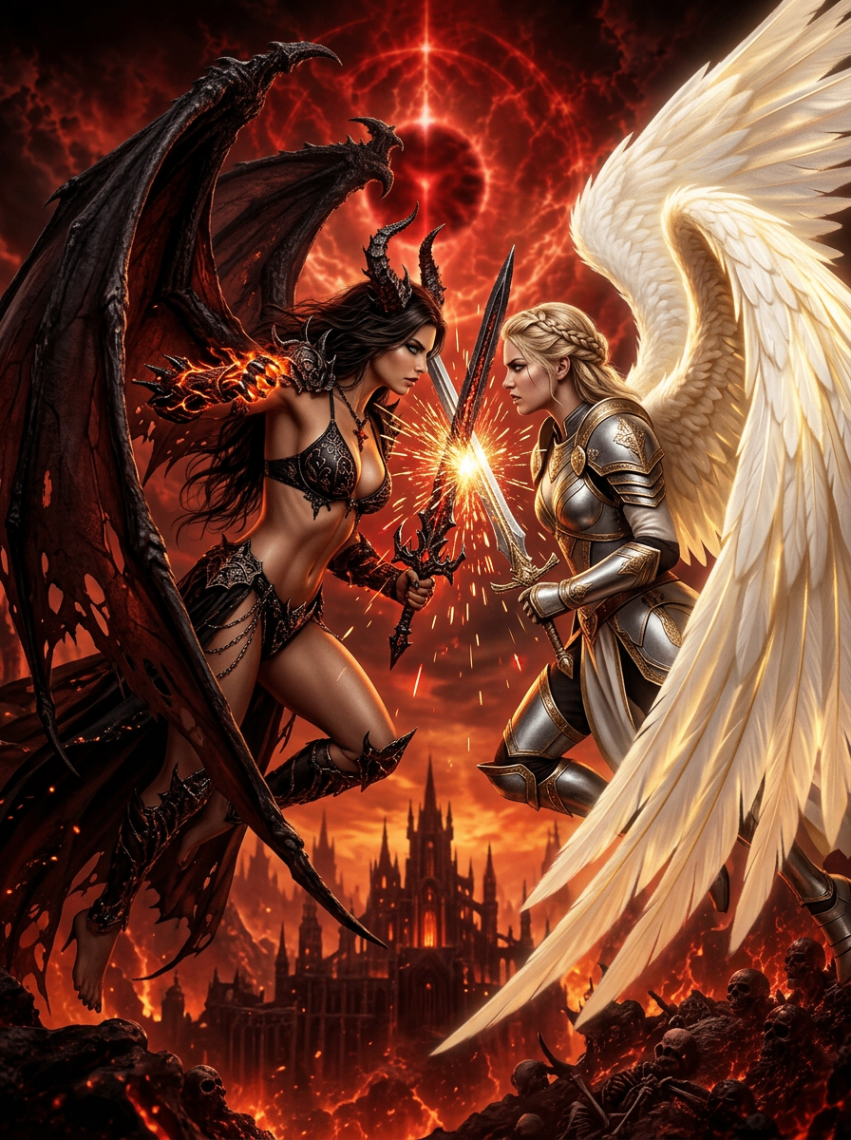 Eclipse Duel — Nexus Systems · Duel Arcana original occult artwork