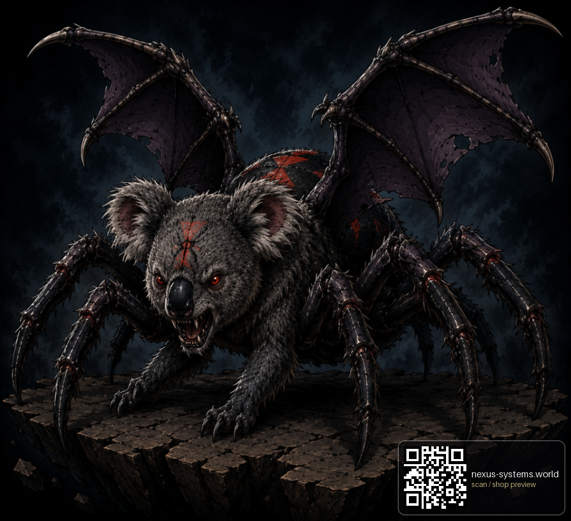 Koala Drider — Nexus Systems · Mythic Beasts original occult artwork