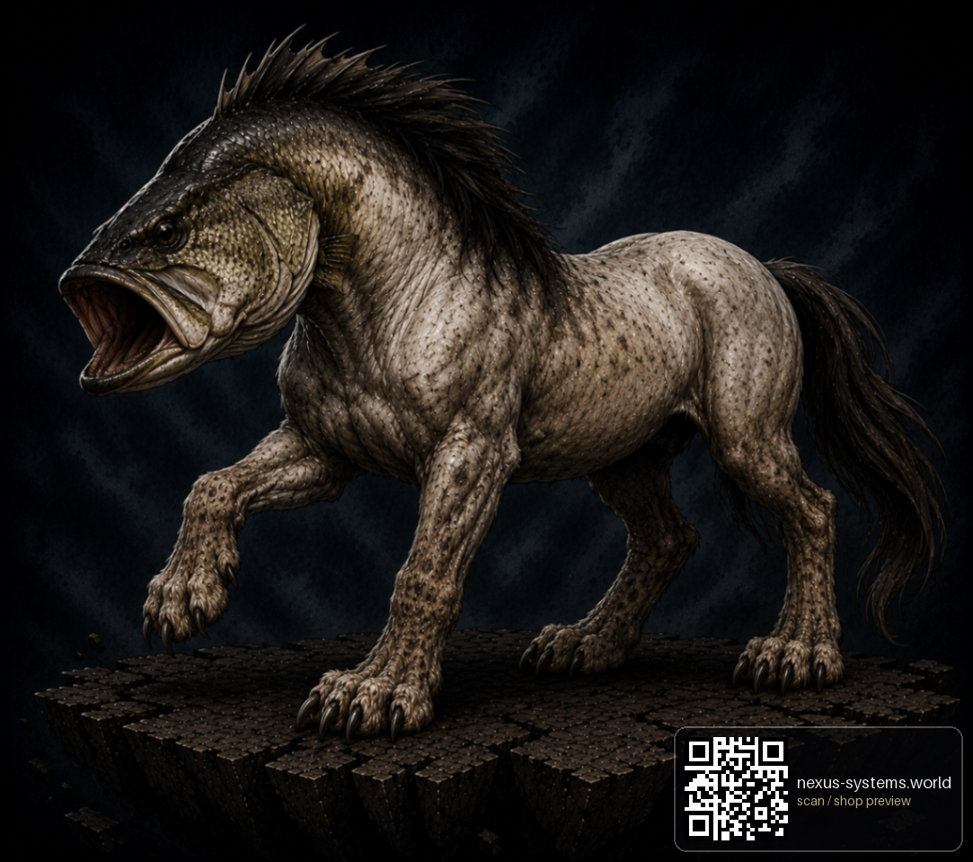 Bass Hound — Nexus Systems · Mythic Beasts original occult artwork