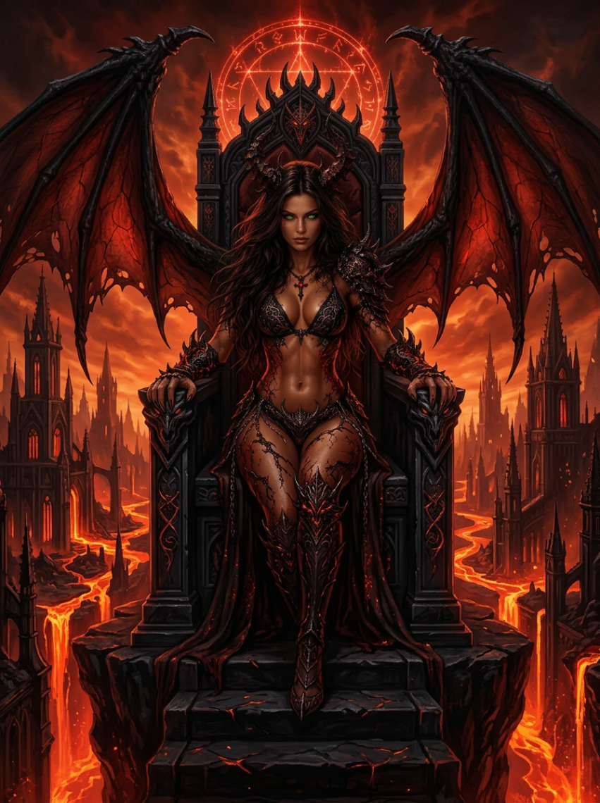 Infernal Thronebound — Nexus Systems · Infernal Icons original occult artwork