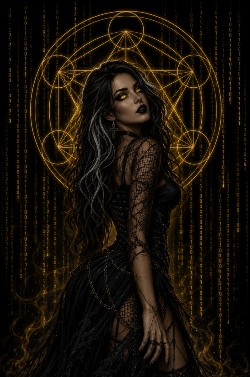 Golden Veil — Nexus Systems · Cipher Saints original occult artwork