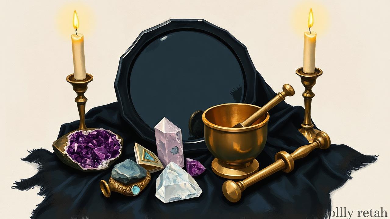 Crystals, Altar & Sacred Tools