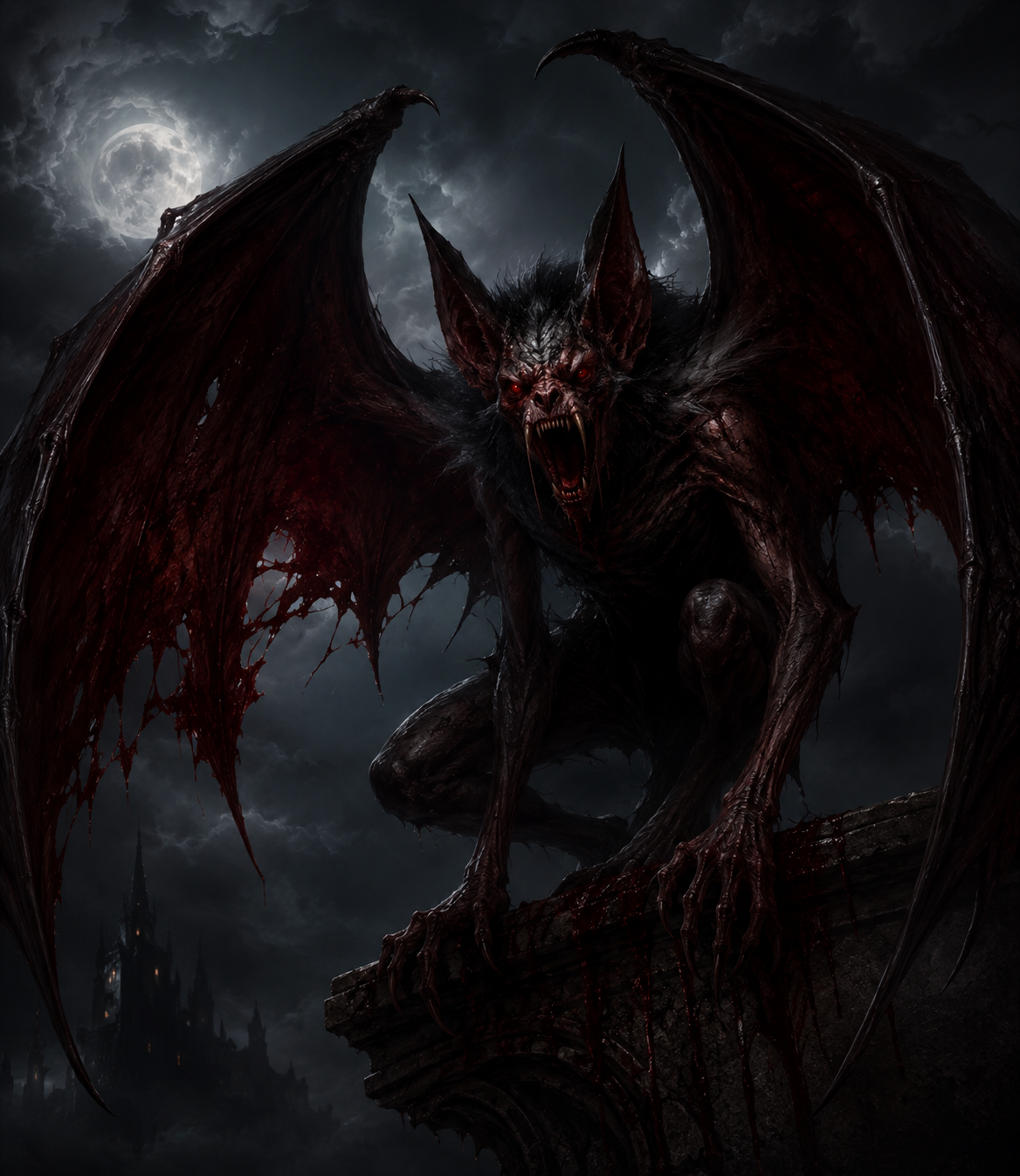 Vampire · tier 3: A bat-winged beast under a full moon.